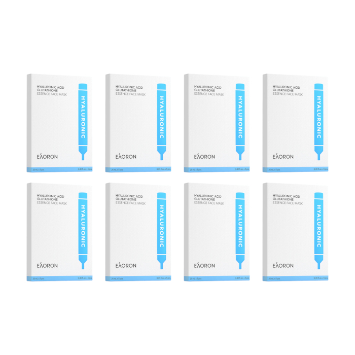 EAORON - Hyaluronic Acid Glutathione Essence Face Mask - 40pcs Set