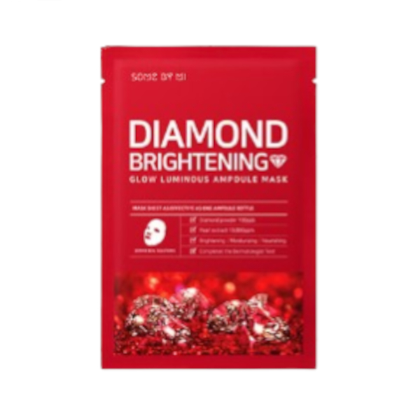 SOME BY MI - Red Diamond Brightening Glow Luminous Ampoule Mask (Micro - white) - 1pieza