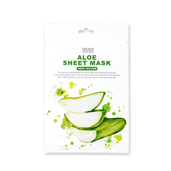 tenzero - Aloe Sheet Mask - 1pieza